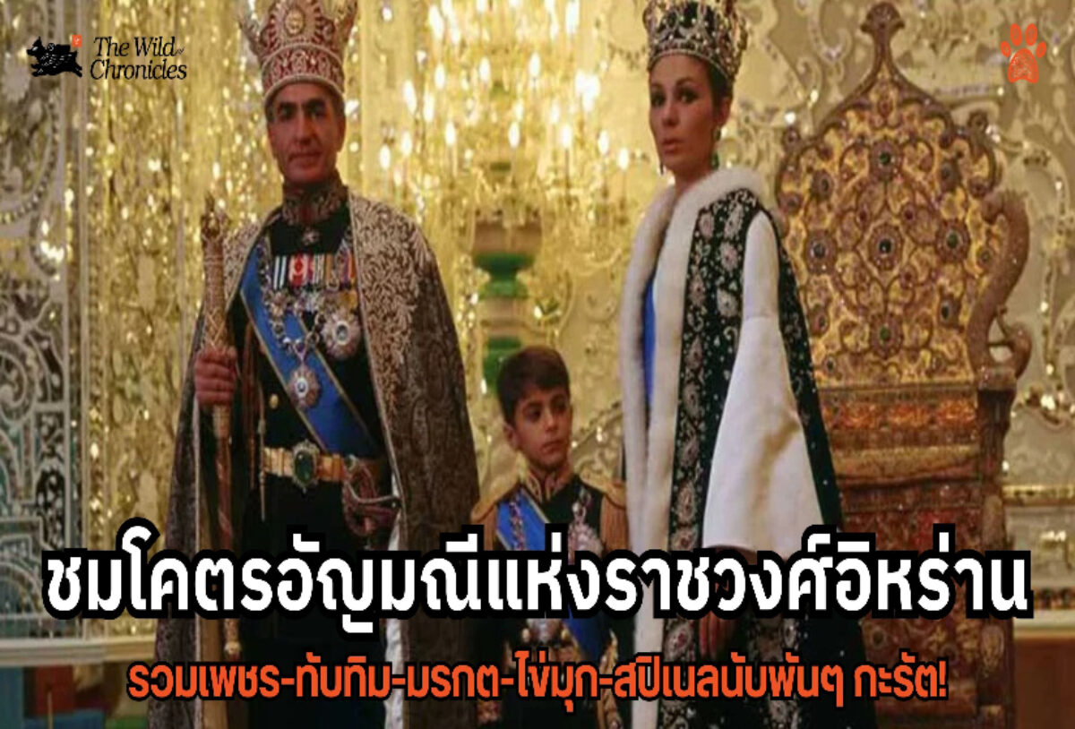 ชมโคตรอัญมณีแห่งราชวงศ์อิหร่าน รวมเพชร-ทับทิม-มรกต-ไข่มุก-สปิเนลนับพันๆ กะรัต!