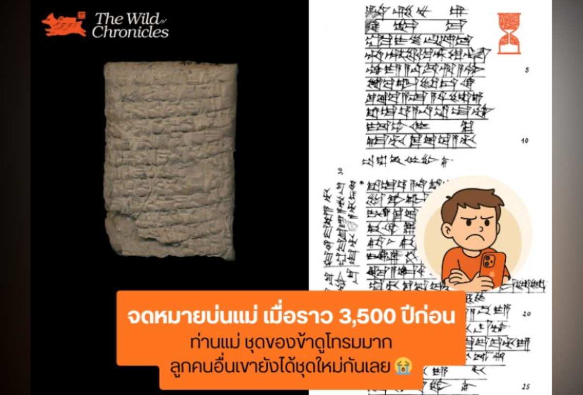 จดหมายบ่นแม่เมื่อราว 3500 ปีก่อน ท่านแม่ ชุดของข้าดูโทรมมาก ลูกคนอื่นเขายังได้ชุดใหม่กันเลย 😭