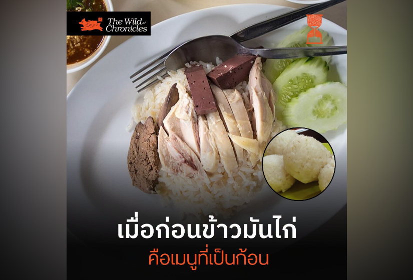 เมื่อก่อนข้าวมันไก่ คือเมนูที่เป็นก้อน